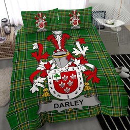 Irish Darley Coat of Arms Family Crest Ireland Bedding Set Irish National Tartan Irish County Bedding Set Duvet Covers