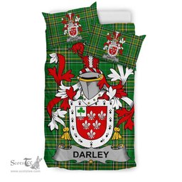 Irish Darley Coat of Arms Family Crest Ireland Bedding Set Irish National Tartan Irish County Bedding Set Duvet Covers
