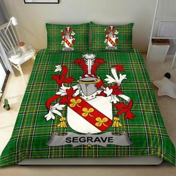 Irish Segrave Coat of Arms Family Crest Ireland Bedding Set Irish National Tartan Irish County Bedding Set Duvet Covers