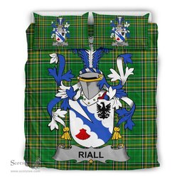 Irish Riall or Ryle Coat of Arms Family Crest Ireland Bedding Set Irish National Tartan Irish County Bedding Set Duvet Covers