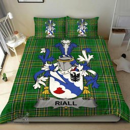 Irish Riall or Ryle Coat of Arms Family Crest Ireland Bedding Set Irish National Tartan Irish County Bedding Set Duvet Covers