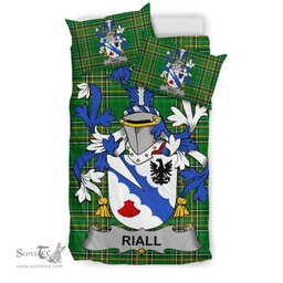 Irish Riall or Ryle Coat of Arms Family Crest Ireland Bedding Set Irish National Tartan Irish County Bedding Set Duvet Covers