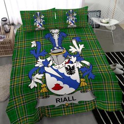 Irish Riall or Ryle Coat of Arms Family Crest Ireland Bedding Set Irish National Tartan Irish County Bedding Set Duvet Covers