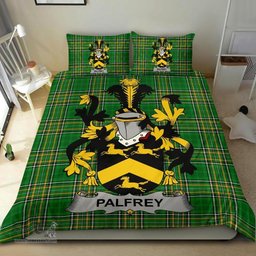 Irish Palfrey Coat of Arms Family Crest Ireland Bedding Set Irish National Tartan Irish County Bedding Set Duvet Covers