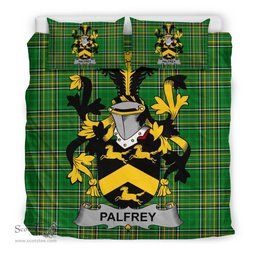 Irish Palfrey Coat of Arms Family Crest Ireland Bedding Set Irish National Tartan Irish County Bedding Set Duvet Covers