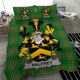 Irish Palfrey Coat of Arms Family Crest Ireland Bedding Set Irish National Tartan Irish County Bedding Set Duvet Covers