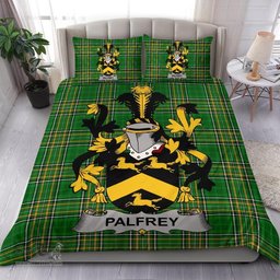 Irish Palfrey Coat of Arms Family Crest Ireland Bedding Set Irish National Tartan Irish County Bedding Set Duvet Covers