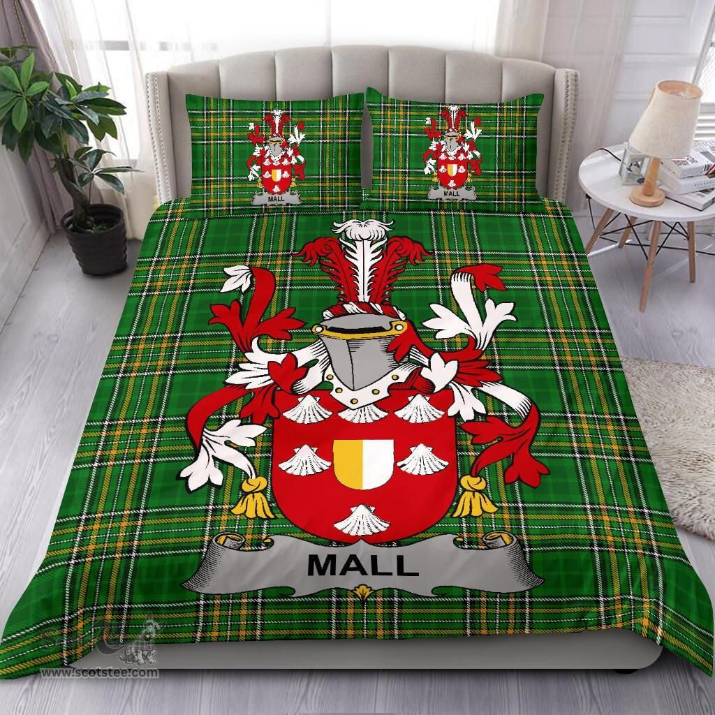 Irish Mall Coat of Arms Family Crest Ireland Bedding Set Irish National Tartan Irish County Bedding Set Duvet Covers