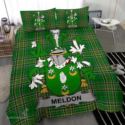 Irish Meldon or Muldoon Coat of Arms Family Crest Ireland Bedding Set Irish National Tartan Irish County Bedding Set Duvet Covers