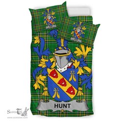 Irish Hunt Coat of Arms Family Crest Ireland Bedding Set Irish National Tartan Irish County Bedding Set Duvet Covers
