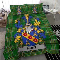 Irish Hunt Coat of Arms Family Crest Ireland Bedding Set Irish National Tartan Irish County Bedding Set Duvet Covers