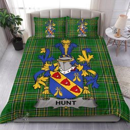 Irish Hunt Coat of Arms Family Crest Ireland Bedding Set Irish National Tartan Irish County Bedding Set Duvet Covers