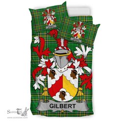 Irish Gilbert Coat of Arms Family Crest Ireland Bedding Set Irish National Tartan Irish County Bedding Set Duvet Covers