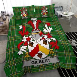 Irish Gilbert Coat of Arms Family Crest Ireland Bedding Set Irish National Tartan Irish County Bedding Set Duvet Covers