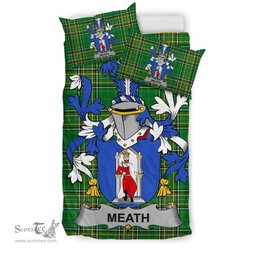 Irish Meath Coat of Arms Family Crest Ireland Bedding Set Irish National Tartan Irish County Bedding Set Duvet Covers