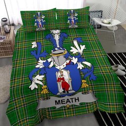 Irish Meath Coat of Arms Family Crest Ireland Bedding Set Irish National Tartan Irish County Bedding Set Duvet Covers