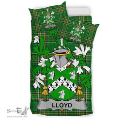 Irish Lloyd Coat of Arms Family Crest Ireland Bedding Set Irish National Tartan Irish County Bedding Set Duvet Covers
