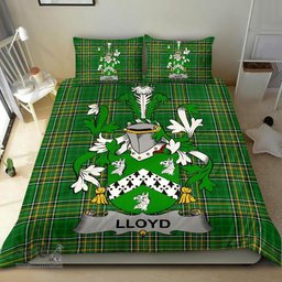 Irish Lloyd Coat of Arms Family Crest Ireland Bedding Set Irish National Tartan Irish County Bedding Set Duvet Covers