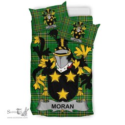 Irish Moran or O'Moran Coat of Arms Family Crest Ireland Bedding Set Irish National Tartan Irish County Bedding Set Duvet Covers