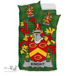 Irish Knight Coat of Arms Family Crest Ireland Bedding Set Irish National Tartan Irish County Bedding Set Duvet Covers