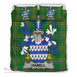 Irish Hamill Coat of Arms Family Crest Ireland Bedding Set Irish National Tartan Irish County Bedding Set Duvet Covers