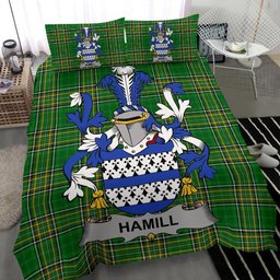 Irish Hamill Coat of Arms Family Crest Ireland Bedding Set Irish National Tartan Irish County Bedding Set Duvet Covers