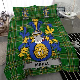 Irish Mihill Coat of Arms Family Crest Ireland Bedding Set Irish National Tartan Irish County Bedding Set Duvet Covers