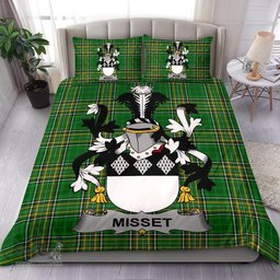 Irish Misset Coat of Arms Family Crest Ireland Bedding Set Irish National Tartan Irish County Bedding Set Duvet Covers