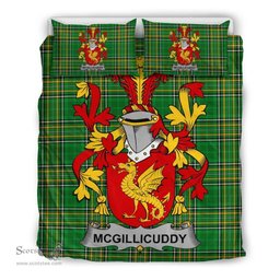 Irish McGillicuddy Coat of Arms Family Crest Ireland Bedding Set Irish National Tartan Irish County Bedding Set Duvet Covers
