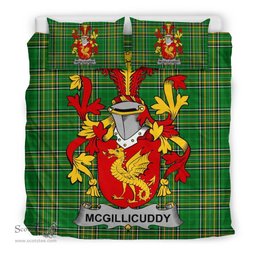 Irish McGillicuddy Coat of Arms Family Crest Ireland Bedding Set Irish National Tartan Irish County Bedding Set Duvet Covers