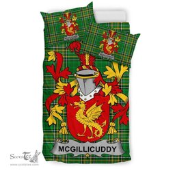 Irish McGillicuddy Coat of Arms Family Crest Ireland Bedding Set Irish National Tartan Irish County Bedding Set Duvet Covers