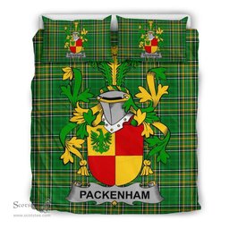 Irish Packenham Coat of Arms Family Crest Ireland Bedding Set Irish National Tartan Irish County Bedding Set Duvet Covers