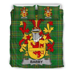 Irish Barby Coat of Arms Family Crest Ireland Bedding Set Irish National Tartan Irish County Bedding Set Duvet Covers