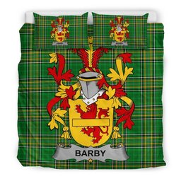 Irish Barby Coat of Arms Family Crest Ireland Bedding Set Irish National Tartan Irish County Bedding Set Duvet Covers
