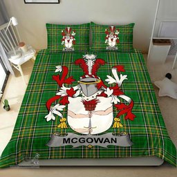 Irish McGowan or McGouan Coat of Arms Family Crest Ireland Bedding Set Irish National Tartan Irish County Bedding Set Duvet Covers