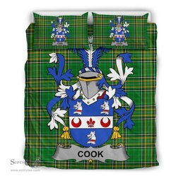 Irish Cook Coat of Arms Family Crest Ireland Bedding Set Irish National Tartan Irish County Bedding Set Duvet Covers