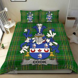 Irish Cook Coat of Arms Family Crest Ireland Bedding Set Irish National Tartan Irish County Bedding Set Duvet Covers