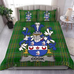 Irish Cook Coat of Arms Family Crest Ireland Bedding Set Irish National Tartan Irish County Bedding Set Duvet Covers