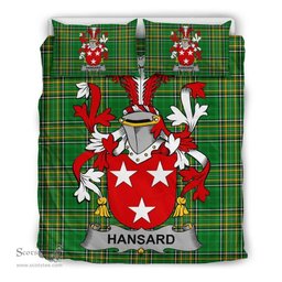 Irish Hansard Coat of Arms Family Crest Ireland Bedding Set Irish National Tartan Irish County Bedding Set Duvet Covers