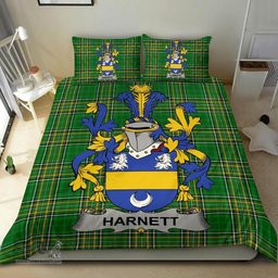 Irish Harnett or Hartnet Coat of Arms Family Crest Ireland Bedding Set Irish National Tartan Irish County Bedding Set Duvet Covers