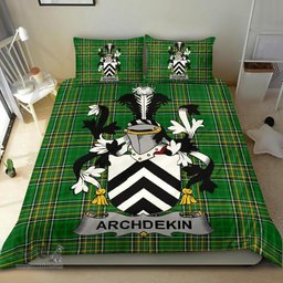 Irish Archdekin Coat of Arms Family Crest Ireland Bedding Set Irish National Tartan Irish County Bedding Set Duvet Covers