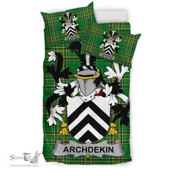 Irish Archdekin Coat of Arms Family Crest Ireland Bedding Set Irish National Tartan Irish County Bedding Set Duvet Covers