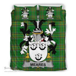 Irish Meares Coat of Arms Family Crest Ireland Bedding Set Irish National Tartan Irish County Bedding Set Duvet Covers
