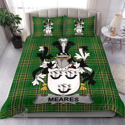 Irish Meares Coat of Arms Family Crest Ireland Bedding Set Irish National Tartan Irish County Bedding Set Duvet Covers