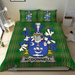 Irish McDonnell Coat of Arms Family Crest Ireland Bedding Set Irish National Tartan Irish County Bedding Set Duvet Covers