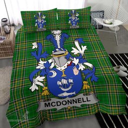 Irish McDonnell Coat of Arms Family Crest Ireland Bedding Set Irish National Tartan Irish County Bedding Set Duvet Covers