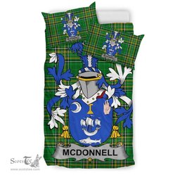 Irish McDonnell Coat of Arms Family Crest Ireland Bedding Set Irish National Tartan Irish County Bedding Set Duvet Covers