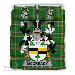 Irish McCready or McCreadie Coat of Arms Family Crest Ireland Bedding Set Irish National Tartan Irish County Bedding Set Duvet Covers