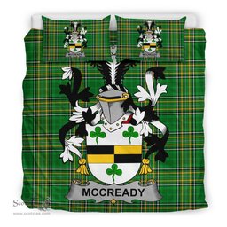 Irish McCready or McCreadie Coat of Arms Family Crest Ireland Bedding Set Irish National Tartan Irish County Bedding Set Duvet Covers