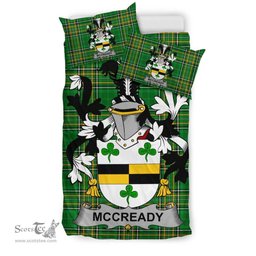 Irish McCready or McCreadie Coat of Arms Family Crest Ireland Bedding Set Irish National Tartan Irish County Bedding Set Duvet Covers
